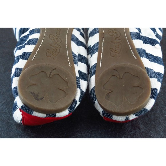 Lucky Brand Women‎ Sz 6 B Blue Ballet Fabric Shoes Erin 2 - Picture 6 of 7